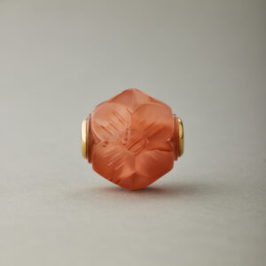 「 18K金南红玛瑙玲珑珠项链 」