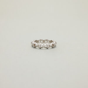 「 Embracing Blessings 」Diamond-Inlaid Band Ring